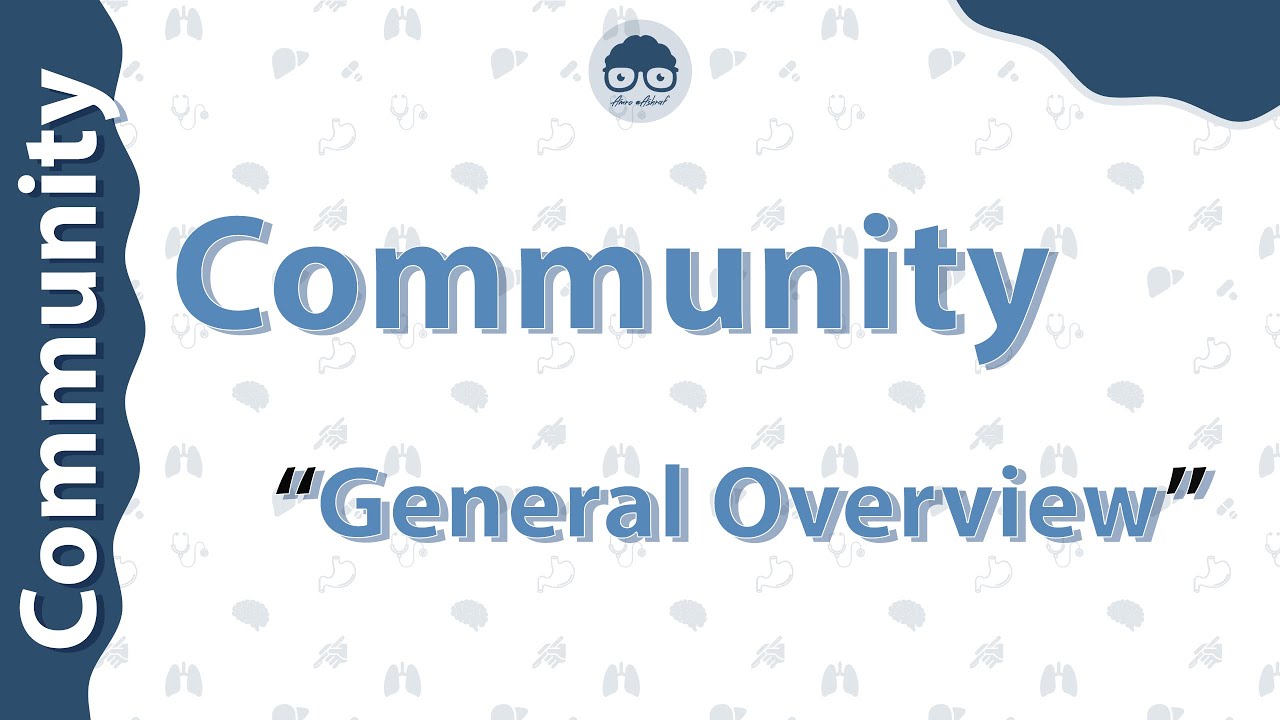 general review on community for the 6th semester - by dr Amro Ashraf