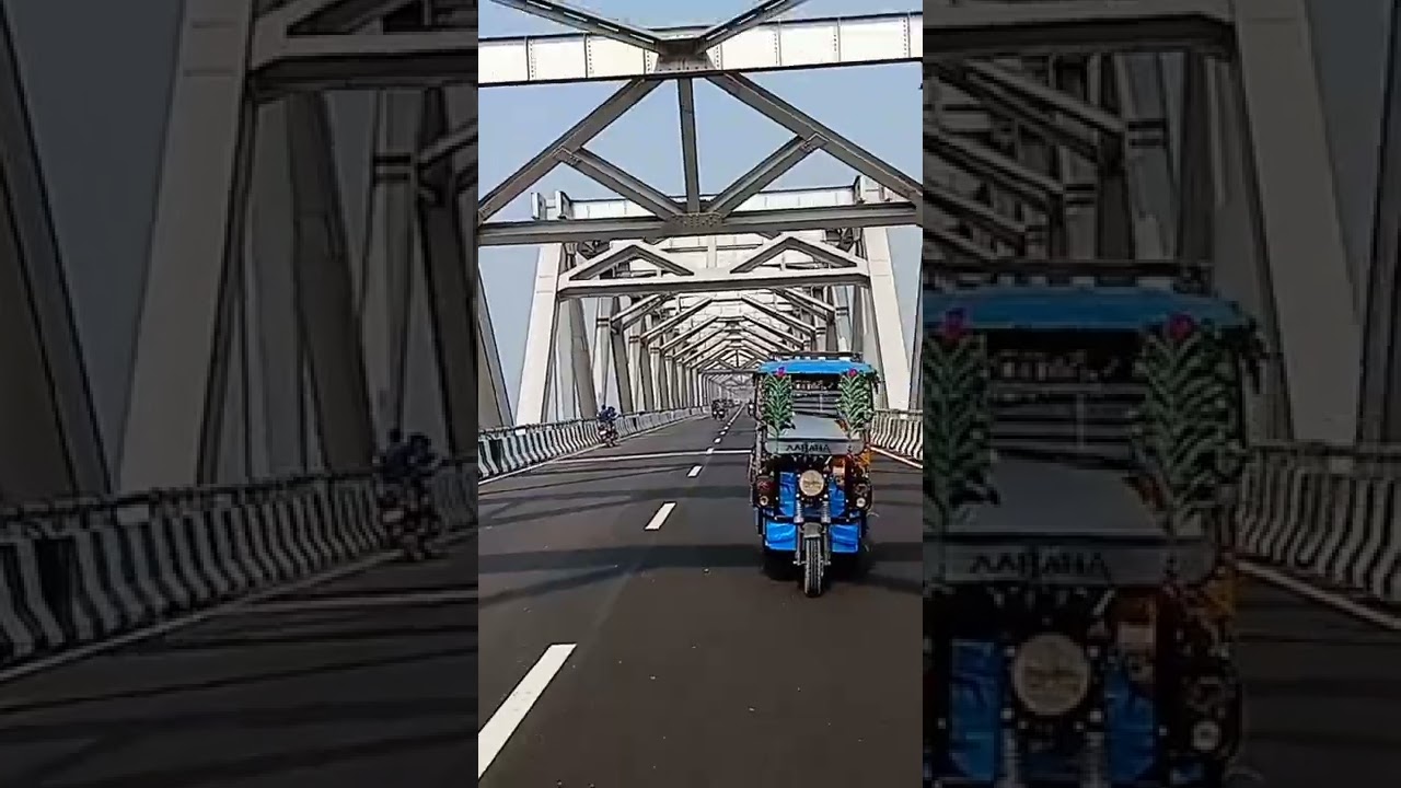 ये है मुंगेर खगड़िया पुल का नजारा नया पुल रौनकदार पुल