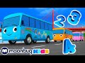 Zähle bis 10! Busse, Babys, Dinos | Kinderlieder und Cartoons | Little Baby Bum | Moonbug Kids