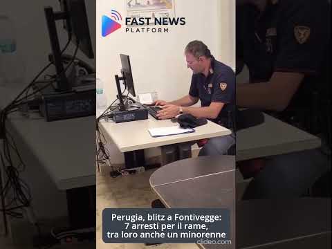 Video Perugia, blitz della Polfer a Fontivegge: 7 arresti per il rame, anche un minorenne