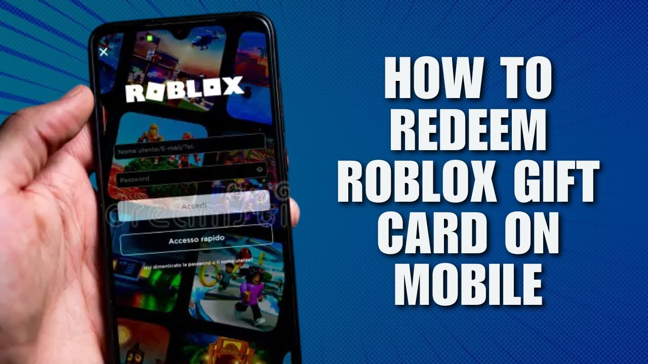 How To Redeem Roblox Gift Card On Mobile - Complete Beginners Guide - YouTube