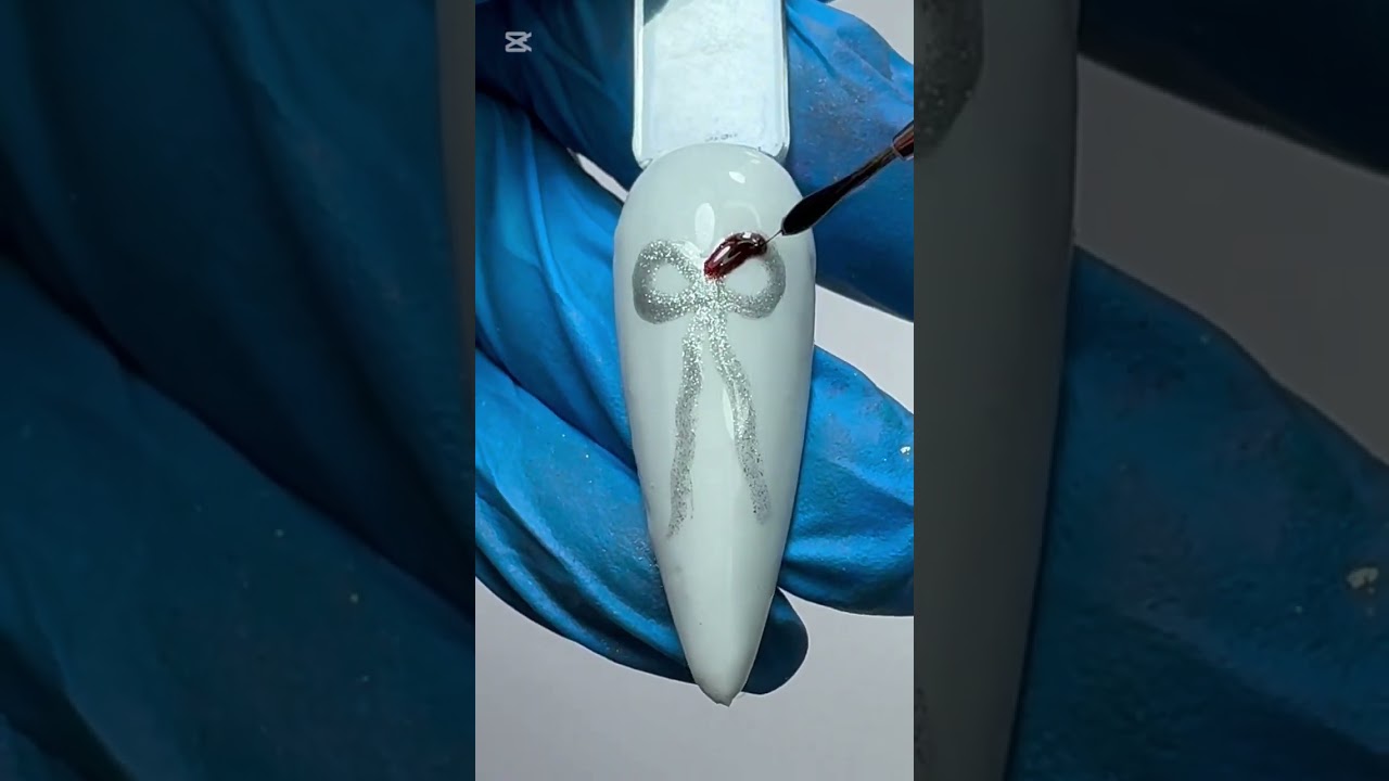 Elegant Ribbon Nail Design | Simple Yet Classy Look 💅✨