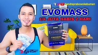 EVOMASS 912 GRAM HABIS DALAM 2 HARI || PERTAKARAN SAJI EVOMASS YANG BENAR UNTUK HASIL YANG MAKSIMAL
