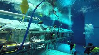 NBL Astronaut Training Underwater