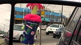 Dancing 711 Slurpee Mascot