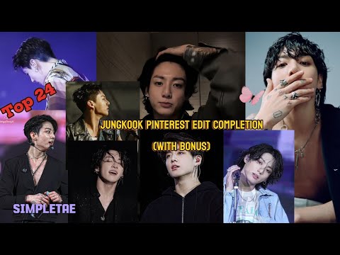 Jungkook pinterest edits completion top 24 and bonus🔥🔥 #simpletae #jungkook #bts #sorryjungkook