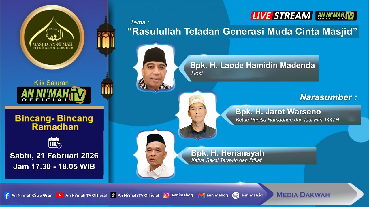 Rasulullah Teladan Generasi Muda Cinta Masjid | Bincang - Bincang Ramadhan