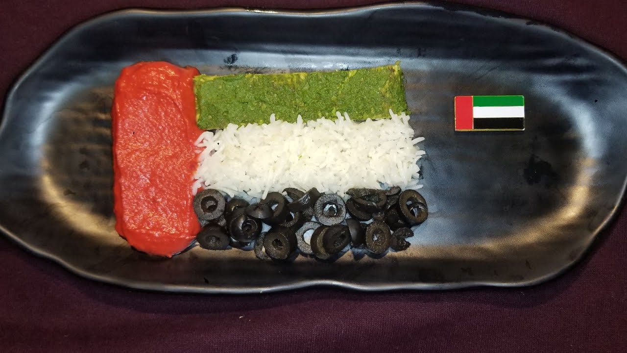 UAE Flag Colour Food. December 2. 2020