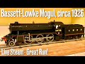 Victoria B.C.:  Running my vintage live steam Bassett-Lowke 2-6-0 Mogul from 1926