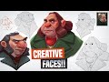 How to Design and Color Creative Faces Step-by-Step thumbnail