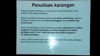 Karangan SPM  Bahagian B