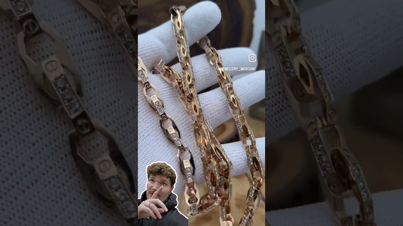 Another Unique Gold & Diamond Chain from Russia! 