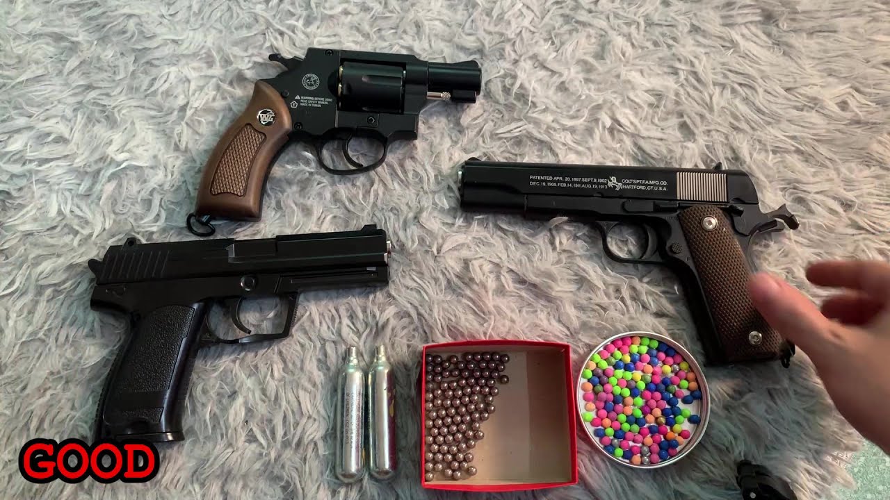 Realistic Toy Gun - Rulo 733, M1911, USP S2D Airsoft... - youtube