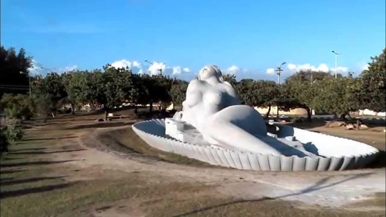 Statue of matsyakanya near Shangumugham beach YouTube