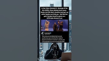 In Revenge of the Sith (2005), a deleted scene of Anakin and Obi-Wan vs Dooku
