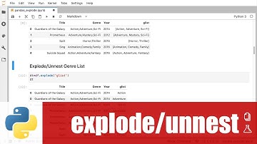 สอน pandas: explode (unnest) multivalue column เช่น คอลัมน์ที่เก็บค่าแบบ list