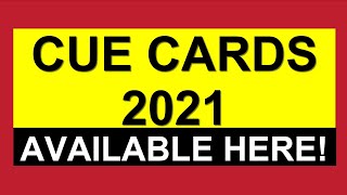 CUE CARDS 2021: AVAILABLE HERE! CUE CARDS 2021: AVAILABLE HERE!