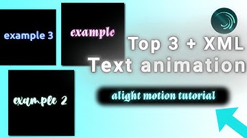 Top 3 Text Animations \\ alight motion tutorial ✨ step by step tutorial for beginners 💗