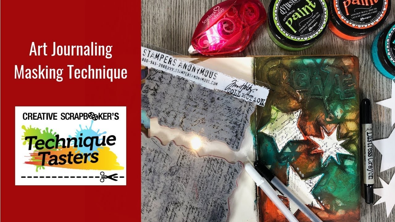 Art Journaling - Masking Techniques - Technique Tasters #202