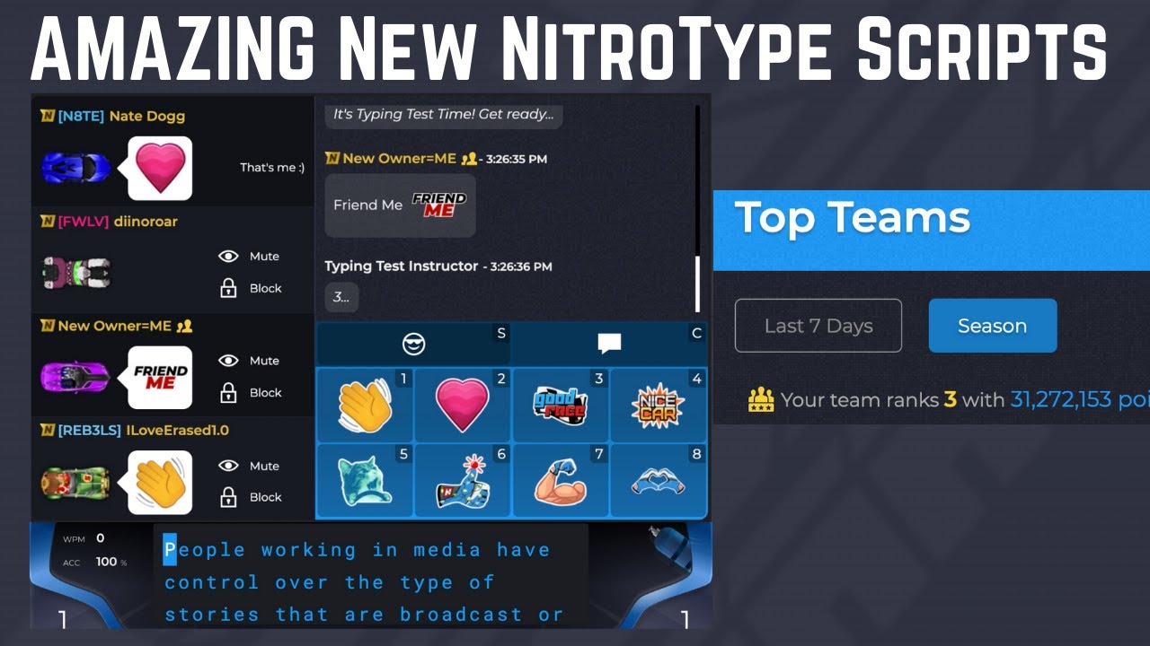 Play Nitro Type! An Amazing Typing Racing Game!!! 