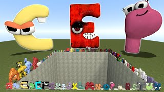 DESTROY 3D ALPHABET LORE FAMILY in BIG HOLE - Garry's Mod