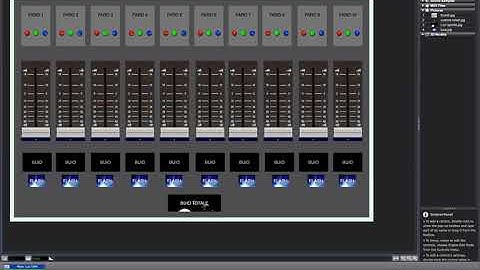 Isadora Troikatronix - Enttec, test di funzionamento mixer luci virtuale.