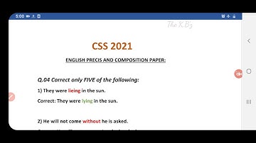 CSS2021 SENTENCE CORRECTION solved ||CSS Precis and Compo paper | errors asked in CSS 2021||