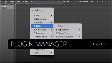 Logic Pro: How to Organise Plugins