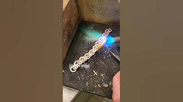 making a very basic Cuban link bracelet out of silver