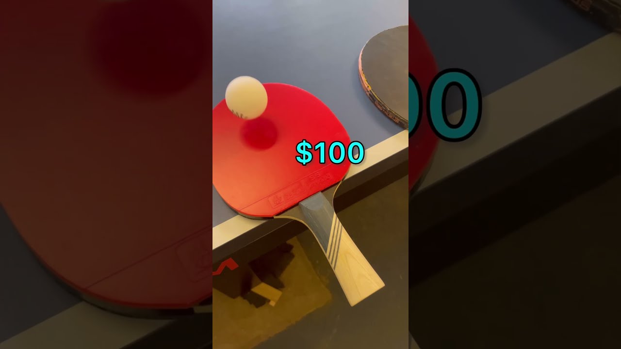 Cheap Vs EXPENSIVE Racket Is It Worth Tabletennis Pingpong Serve Spin Tutorial