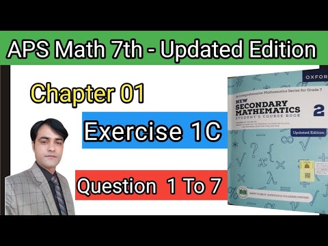 Exercise 1C Question 1 To 7 II APS Maths 7th II New Secondary ...