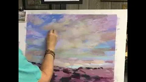 Sunday Studio Pastel Painting Demo: Clouds and Skies