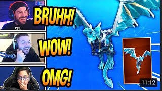 Streamers React To New Dragon Glider Frostwing Fortnite Br Moments