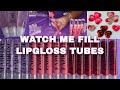 WATCH ME FILL LIPGLOSS TUBES *SATISFYING*| VALENTINES DAY BUNDLE COLLECTION|ENTREPRENEUR LIFE EP.3