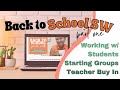 Meet the BACK TO SCHOOL PANEL Part 1:  How to Work w/ Students (Individual &amp; Groups) + Staff Buy In!
