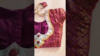 Blouse Patchwork design #blousedesign#neck#poojascreativestiching#patchwork