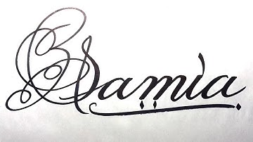 Samia Name Signature Calligraphy Status | #moderncalligraphy #cursive #YearofYou #samia @Samia