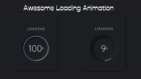 Creating An Awesome Loading Animation | HTML, CSS, JavaScript | Mastering Loading Animation