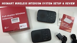 Hosmart Wireless Intercom System Setup & Review