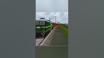 WAG-9 With Sakarni Freight Train Crossing in #openrails #msts #traingame #trainsimulator