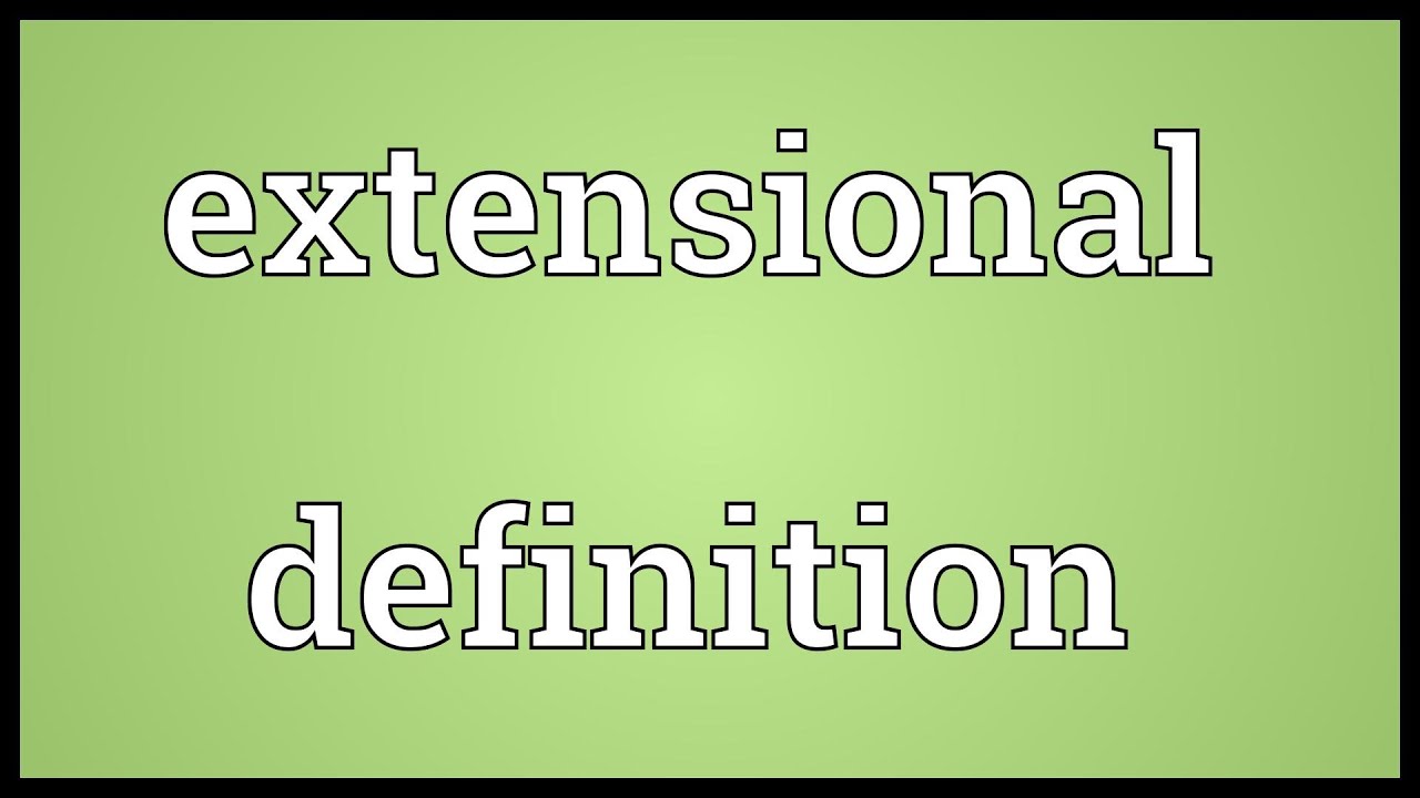Extension definition