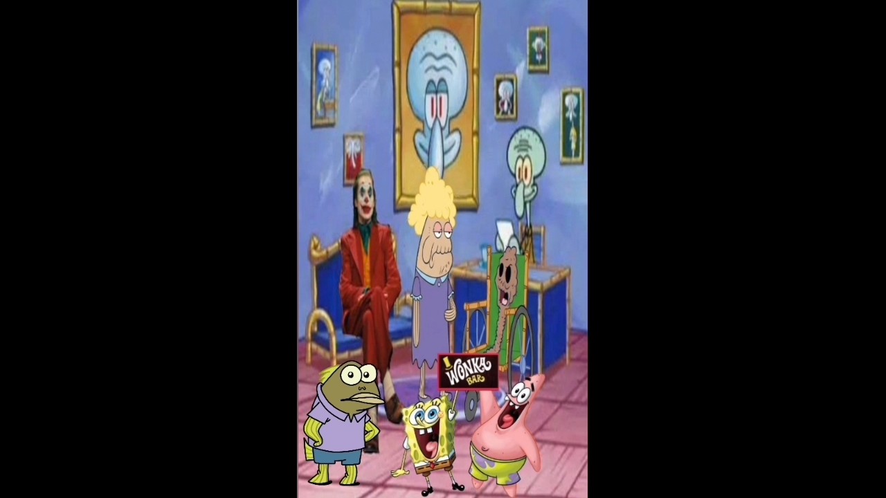 Joker doesn't want Chocolate & sends Fish to Jesus #shorts #joker #spongebob