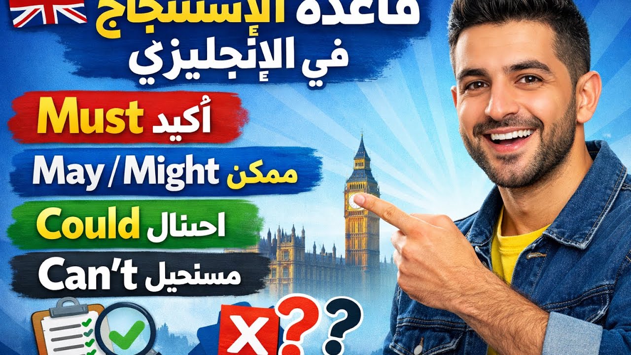 قاعدة الاستنتاج في الإنجليزي بسهولة | Must – May – Might – Could – Can’t 