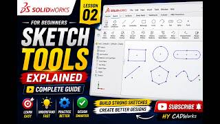 SOLIDWORKS Sketch Tools Explained | Beginner Tutorial