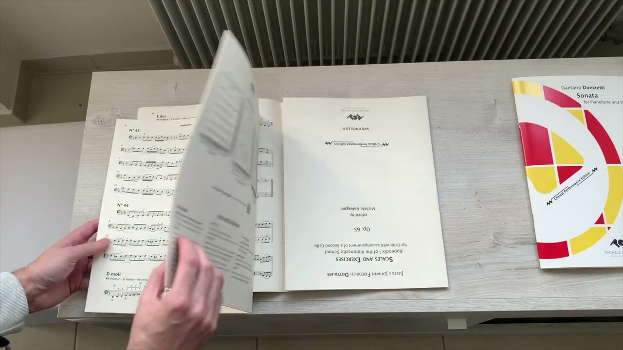 Unboxing Dotzauer Scales & Exercises, Appendix 1 from Dotzauer's Violoncello School, Op 65 (1824)