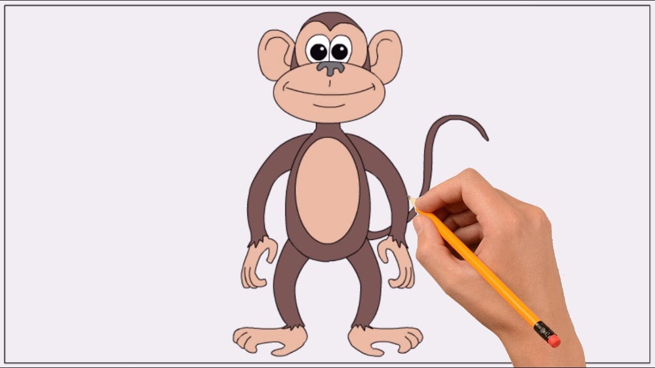 Cute monkey coloring book for kids page books Vector Image