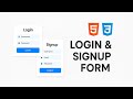 The EASIEST Way to Create a Login and Signup Page with HTML & CSS