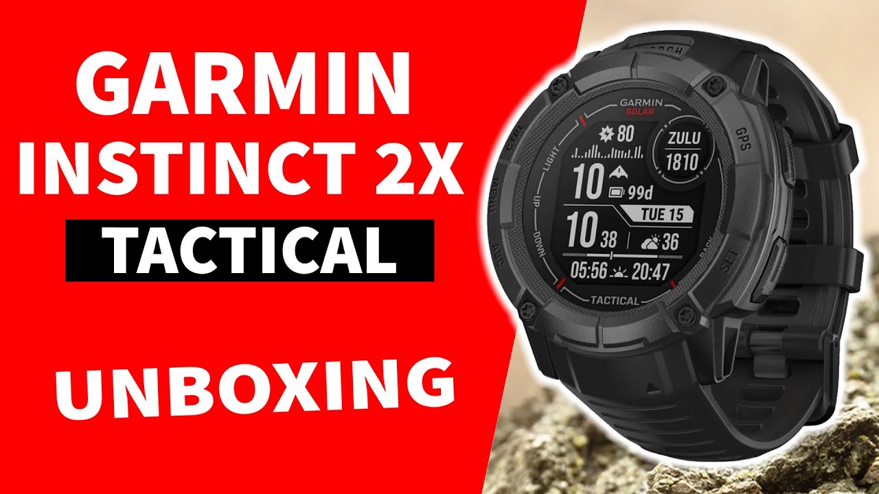 Garmin Instinct 2X Solar Tactical GPS Smartwatch with Ballistics Calculator