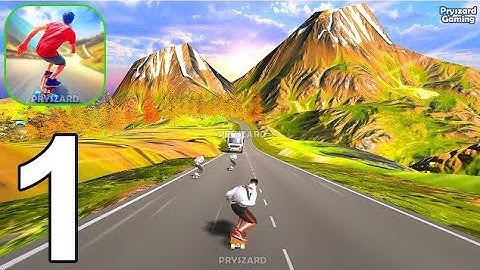 Downhill Racer - Gameplay Walkthrough Part 1 Level   (iOS, Android Gameplay) cartoon kids19