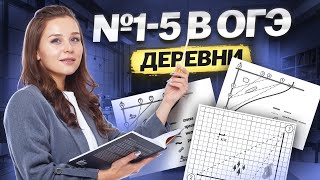 картинка: Задание 1-5: деревни | ОГЭ по математике 2026 | Умскул